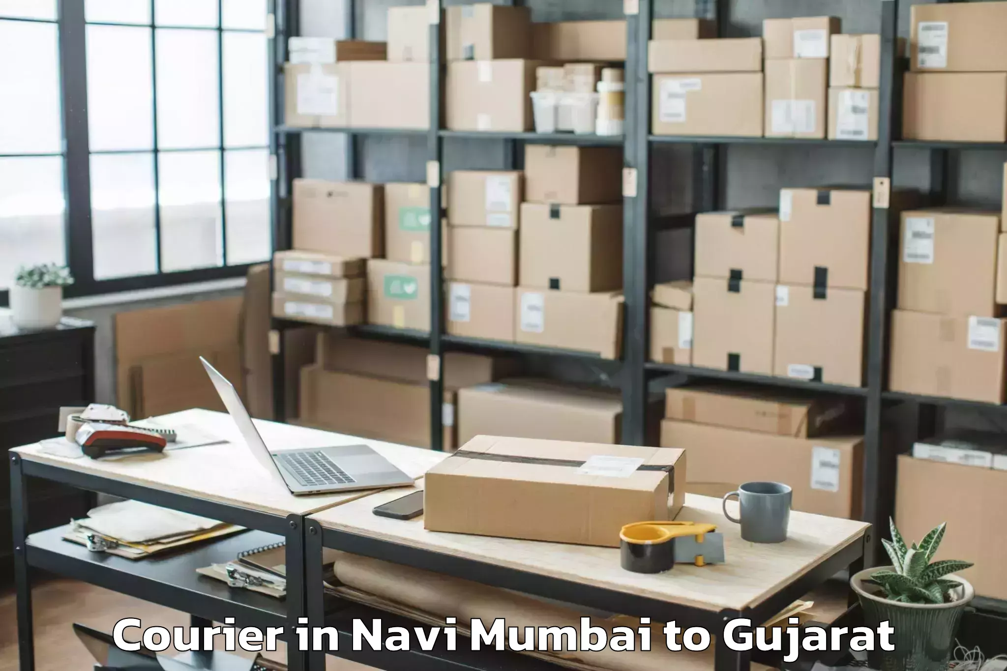 Book Navi Mumbai to Gujarat University Ahmedabad Courier